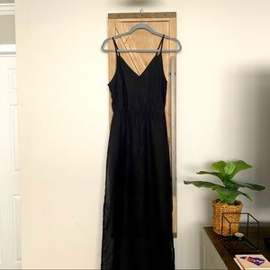 Black Maxi Sheer Overlay